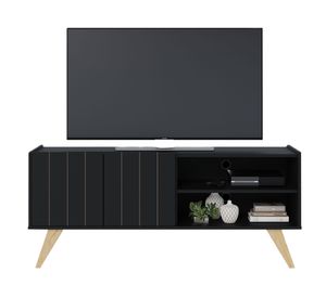 Rack TV 55" Space negro mate/tauari