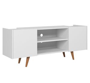 Rack TV 55" River blanco/freijo