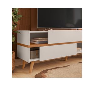 Rack TV 65" Purus off white mate/freijo