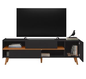 Rack TV 65" Purus negro mate/freijo
