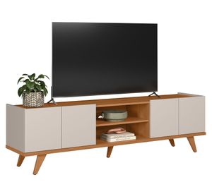 Rack TV 75" Brazos off white mate/freijo