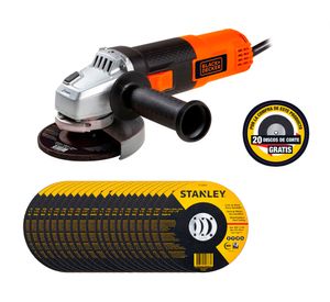 Esmeril angular 4 1/2 G720 820 W + 1 disco abrasivo + 20 discos de corte