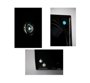 Tina hidromasaje Sea negro izquierda 183x90x44 cm