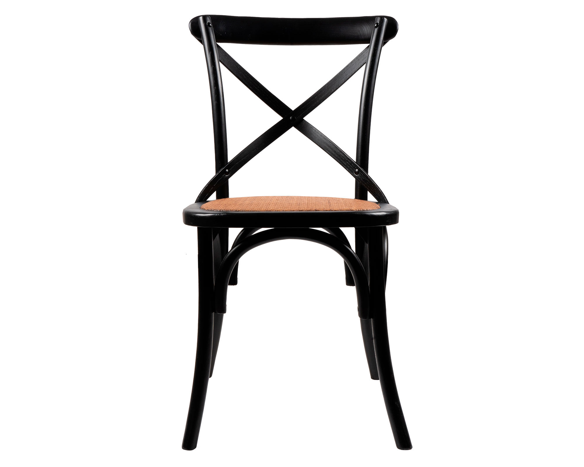 M+Design Silla madera Rustic 2.0 negro/café 88x49x54 cm