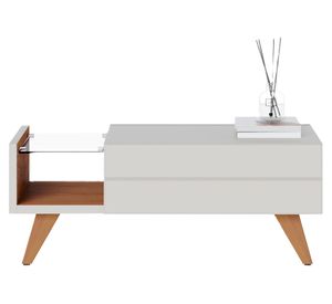 Mesa de centro rectangular Noronha 35.6x54x90 cm blanco