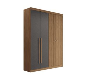 Clóset 4 puertas Buriti grafito 219x155x46.3 cm