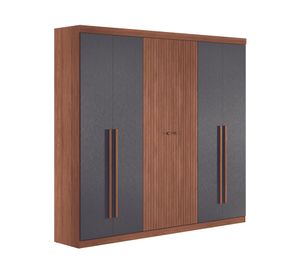 Clóset 6 puertas Buriti grafito 219x231.6x46.3 cm