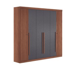 Clóset 6 puertas Buriti grafito 219x231.6x46.3 cm