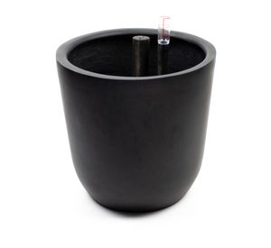 Macetero autor regante Chono negro 28x27 cm