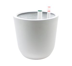 Macetero autor regante Chono blanco 28x27 cm