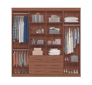 Clóset 8 puertas Liverpool jatoba 210x212x46 cm
