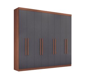 Clóset 8 puertas Master grafito 219x238.8x46.3 cm