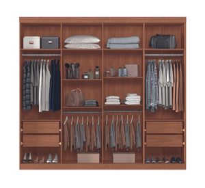 Clóset 8 puertas Master grafito 219x238.8x46.3 cm