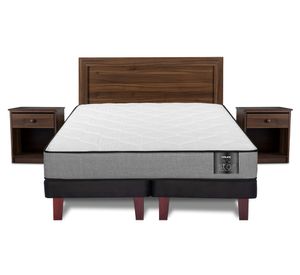 Cama europea Star 2 plazas box base dividida + set Asturias