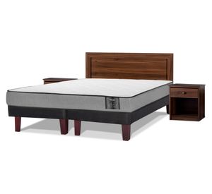 Cama europea Star 2 plazas box base dividida + set Asturias
