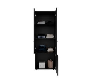 Clóset 3 puertas wengué 170x60x40.2 cm