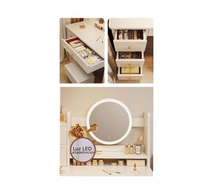 Tocador Lux blanco 6 cajones