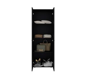 Clóset 2 puertas wengué 170x60x40.2 cm