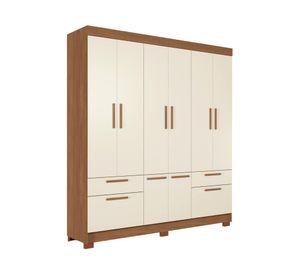 Clóset 8 puertas 4 cajones Curitiba arena 214x194.4x46 cm