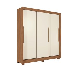 Clóset 3 puertas 2 cajones Maringasin arena 214x204x49 cm