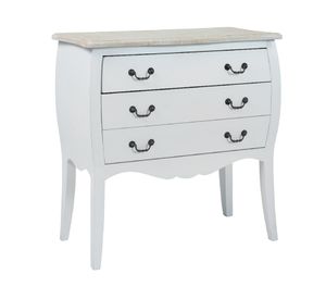 Cómoda Provenzal 3 cajones 76x74x37 cm