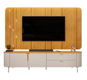 Centro de entretenimiento 70" Céline café