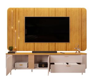 Centro de entretenimiento 70" Céline café