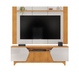 Centro de entretenimiento 75" Helo café claro