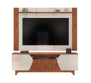 Centro de entretenimiento 75" Helo café oscuro