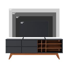 Rack TV 75" Noronha negro