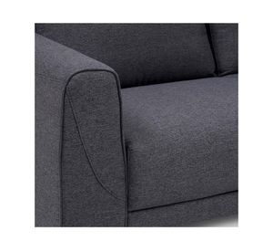 Sofá 3 cuerpos Padua poliéster grafito