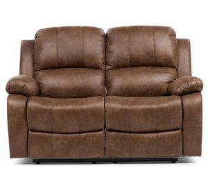 Sofá reclinable 2 cuerpos Umbría poliéster marrón
