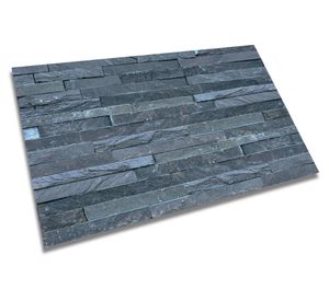 Fachaleta natural Pizarra negro 15x60 cm 0.54m2