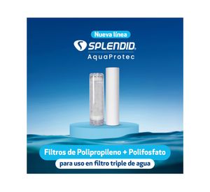 Repuetso filtro triple polipropileno + polifosfato blanco
