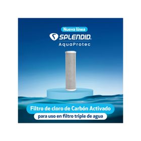 Repuesto filtro triple de carbón activado gris