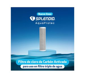 Repuesto filtro triple de carbón activado gris