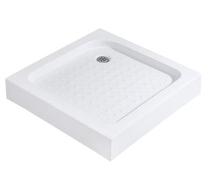 Receptáculo cuadrado blanco 13x70x70 cm