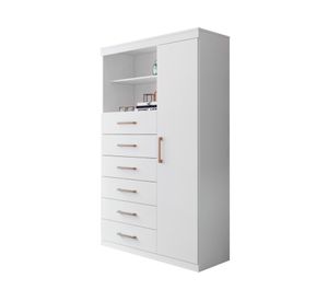 Cómoda Maraba blanco 6 cajones