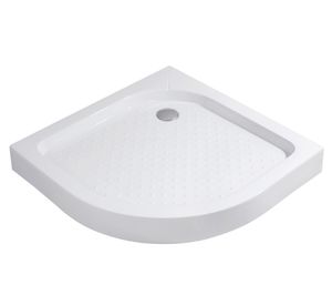 Receptáculo curvo blanco 13x70x70 cm