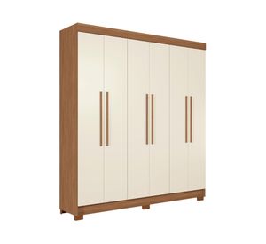 Clóset 6 puertas 2 cajones Toledo arena 214x194.4x46 cm