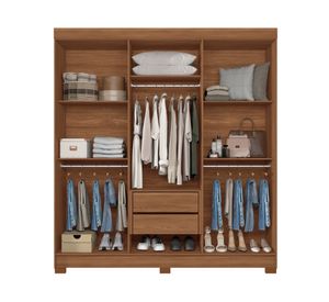 Clóset 6 puertas Toledo grafito 214x194.4x46 cm