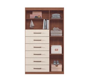 Cómoda Maraba arena 6 cajones 1 puerta