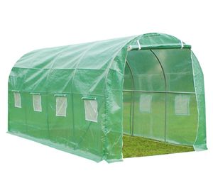 Invernadero túnel armable HBIP02X verde claro 400x200x300 cm