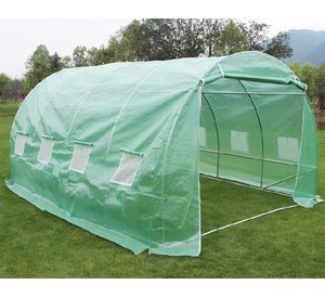 Invernadero túnel armable HBIP02X verde claro 400x200x300 cm