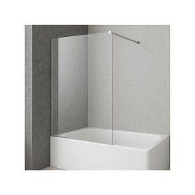 Mampara fija tina/ducha recta transparente 140x90x0.6 cm