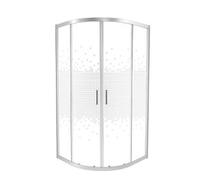 Shower curvo Elegant MB sin receptáculo 185x90x90 cm