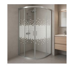 Shower curvo Elegant MB sin receptáculo 185x90x90 cm