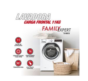 Lavadora TH-WM11K carga frontal 11 kg blanco