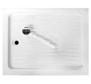 Receptáculo rectangular blanco 13x100x80 cm