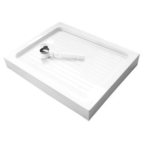 Receptáculo rectangular blanco 13x100x80 cm